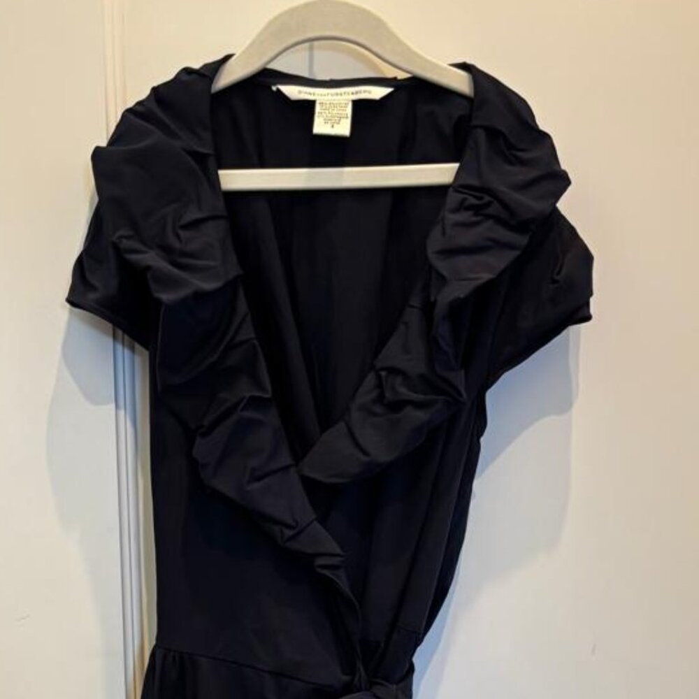 Diane von Furstenberg Navy Dress - Size 6